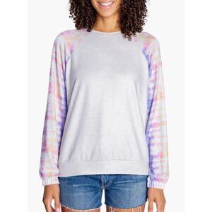 PJ Salvage 'Sun Stripe' Long Sleeve Pullover Pajama Top, Cloud